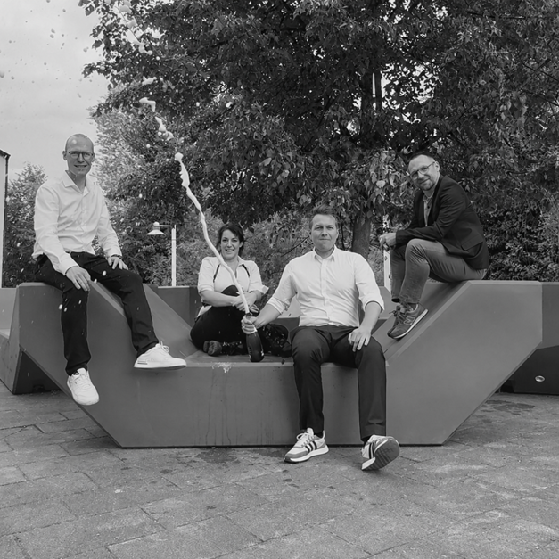 Das Salvio-Team: Philipp, Barbara, Marvin und Peter